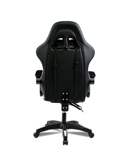 Sillón de juego Premium COOL Rest negro y blanco (con reposapiés)