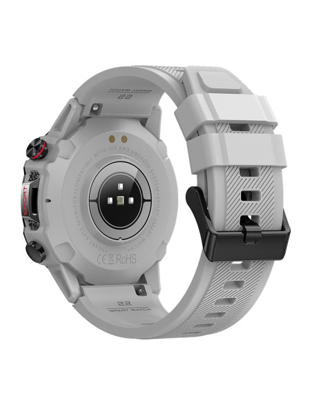 Smartwatch pantalla AMOLED COOL Adventure silicona gris (Llamadas, Salud...)
