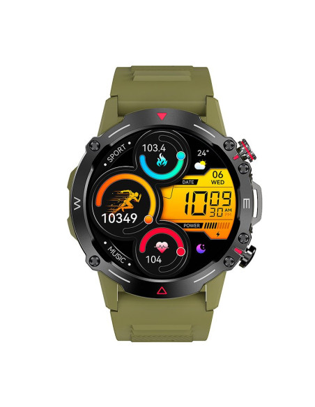 Smartwatch pantalla AMOLED COOL Adventure silicona verde (Llamadas, Salud...)