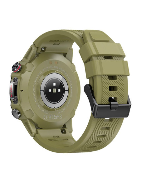 Smartwatch pantalla AMOLED COOL Adventure silicona verde (Llamadas, Salud...)