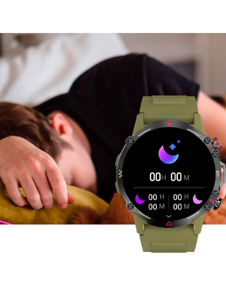 Smartwatch pantalla AMOLED COOL Adventure silicona verde (Llamadas, Salud...)