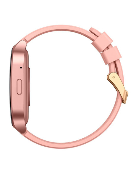 Smartwatch COOL pantalla AMOLED curva silicona rosa (Llamadas, Salud, Deporte)