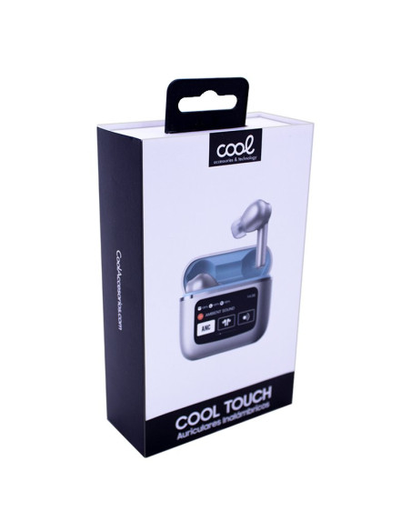 Auriculares Bluetooth estéreo Earbuds LCD COOL Touch Gris