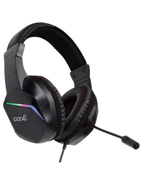 Auriculares estéreo para PC / PS4 / PS5 / Xbox Gaming COOL Vista con adapt. audio + iluminación
