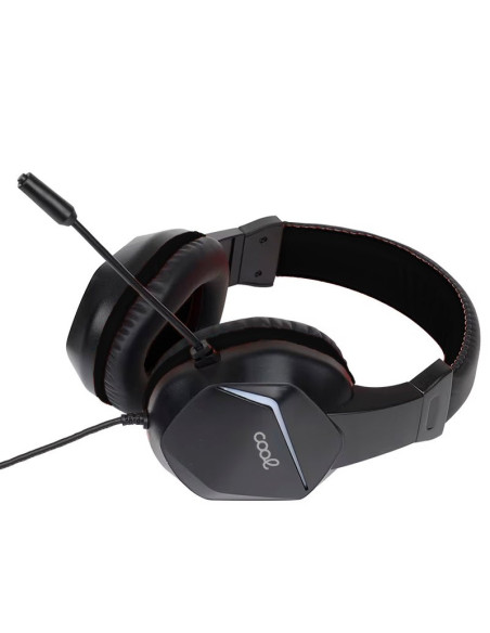 Auriculares estéreo para PC / PS4 / PS5 / Xbox Gaming COOL Vista con adapt. audio + iluminación