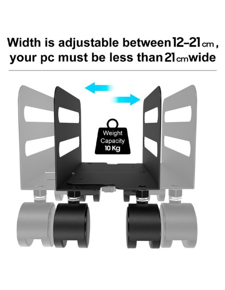 Soporte universal metálico CPU torre ordenador COOL (12 cm - 21 cm)