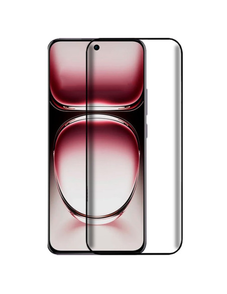 Protector pantalla vidrio templado Oppo Reno 12 Pro 5G negro (Curvo 3D)