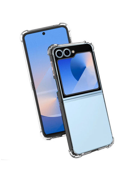 Carcasa TPU reforzada Samsung F741 Galaxy Z Flip 6 antigolpes transparente