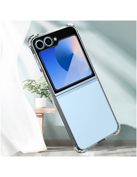 Carcasa TPU reforzada Samsung F741 Galaxy Z Flip 6 antigolpes transparente