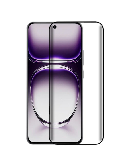 Protector pantalla vidrio templado Oppo Reno 12 5G negro (Curvo 3D)