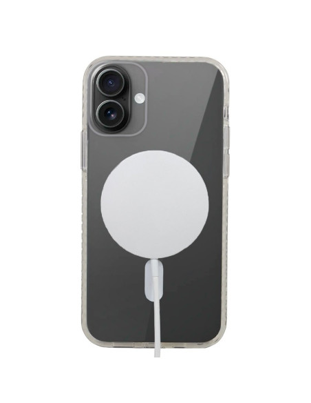Carcasa TPU reforzada iPhone 16 magnética transparente