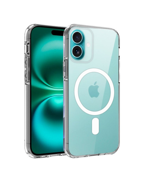 Carcasa TPU reforzada iPhone 16 Plus magnética transparente