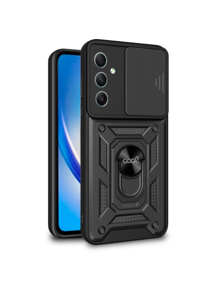 Carcasa reforzada cama TPU Samsung A346 Galaxy A34 5G anilla negra