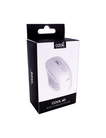 Ratón inalámbrico COOL 6D silencioso blanco