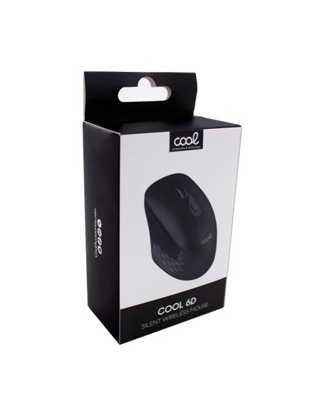 Ratón inalámbrico COOL 6D silencioso negro