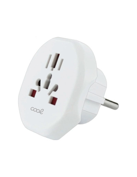 Cargador universal adaptador internacional Schuko del resto del mundo a Europa (World to Europe) COOL