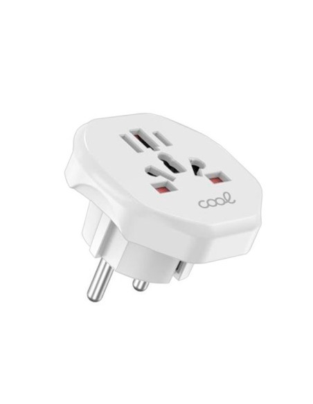 Cargador universal adaptador internacional Schuko del resto del mundo a Europa (World to Europe) COOL