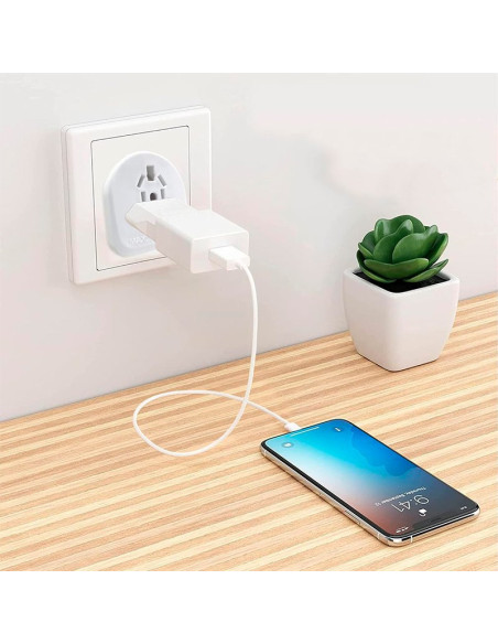 Cargador universal adaptador internacional Schuko del resto del mundo a Europa (World to Europe) COOL