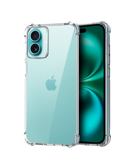 Carcasa TPU reforzada iPhone 16 Plus antigolpes transparente