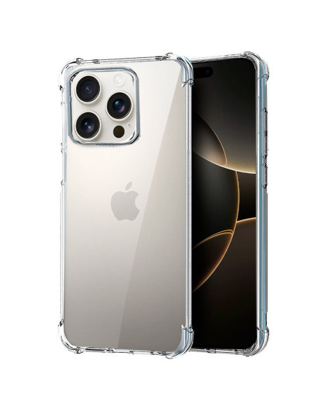 Carcasa TPU reforzada iPhone 16 Pro antigolpes transparente