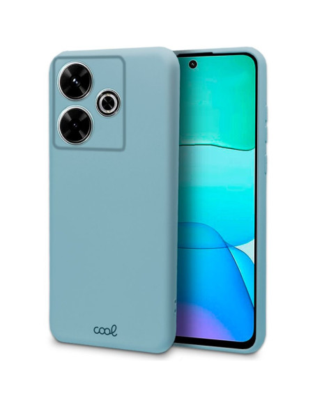 Carcasa TPU cama tela Xiaomi Redmi 13 celeste