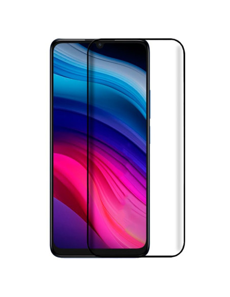 Protector pantalla vidrio templado TCL 505 negro (Pegado total 3D)