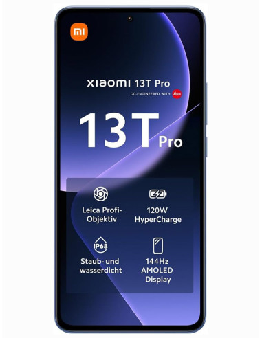 Xiaomi 13T Pro 5G 6,67" 512 GB / 12 GB RAM azul alpino (Alpine Blue)