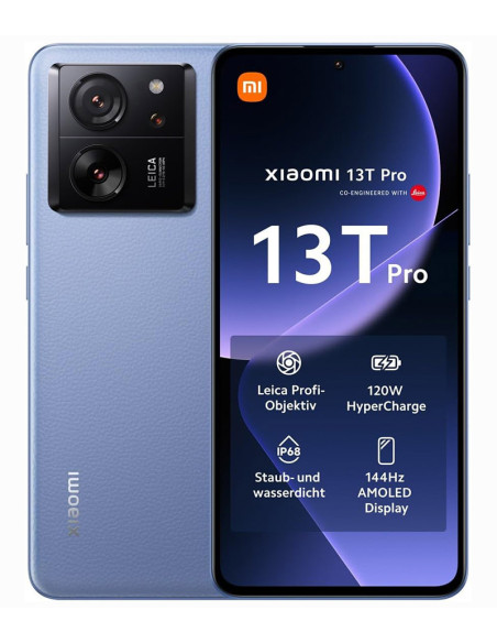 Xiaomi 13T Pro 5G 6,67" 512 GB / 12 GB RAM azul alpino (Alpine Blue)