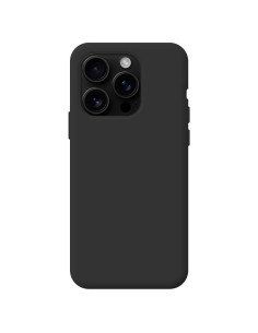 Funda gel TPU iPhone 16 Pro negra reborde 3D camara