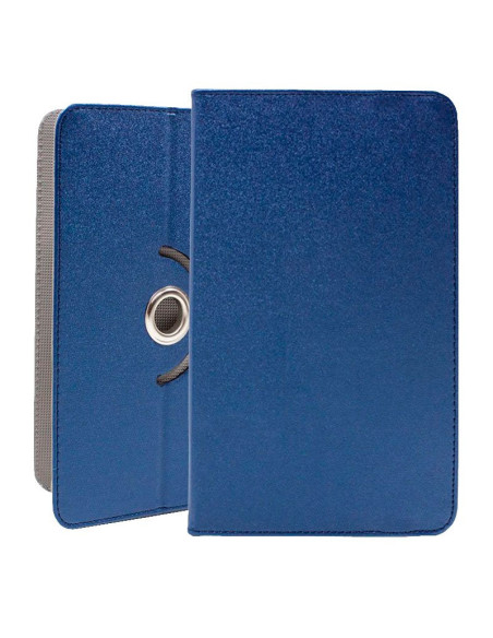 Funda polipiel soporte giratorio universal tabletas 9,7 - 11 pulgadas azul (Panorámica)
