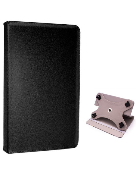 Funda polipiel soporte giratorio universal tabletas 9,7 - 11 pulgadas negra (Panorámica)