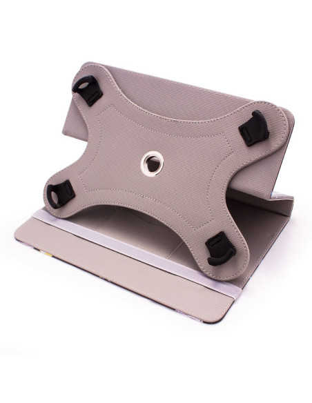 Funda polipiel soporte giratorio universal tabletas 9,7 - 11 pulgadas azul (Cuadrada)
