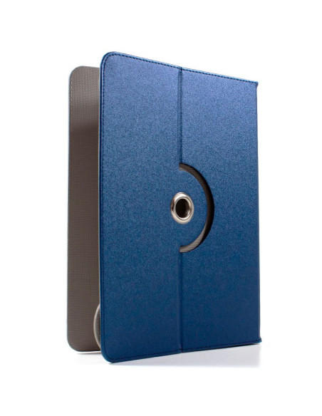 Funda polipiel soporte giratorio universal tabletas 9,7 - 11 pulgadas azul (Cuadrada)