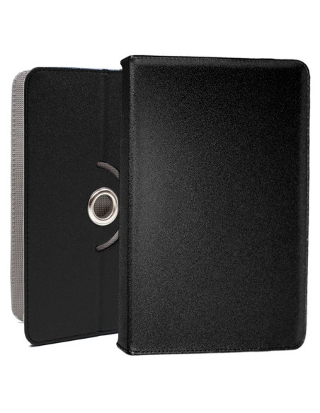 Funda polipiel soporte giratorio universal tabletas 9,7 - 11 pulgadas negra (Cuadrada)