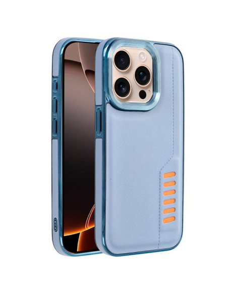 Carcasa TPU reforzada iPhone 16 Pro Max Milano azul