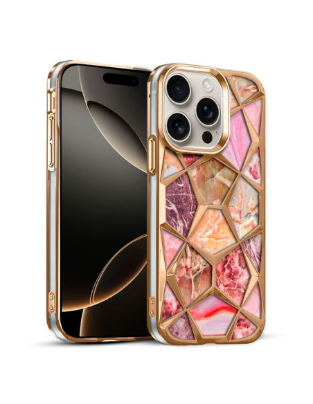 Carcasa TPU iPhone 16 Pro diseño mármol