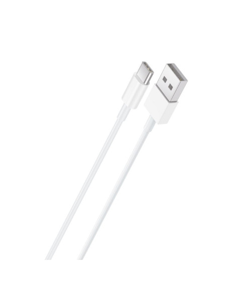 Cargador red conector tipo C (2,4 Amp) universal COOL lote 2 en 1 blanco