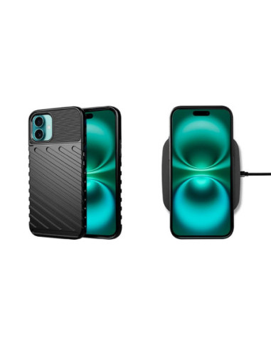 Carcasa TPU reforzada iPhone 16 Plus...