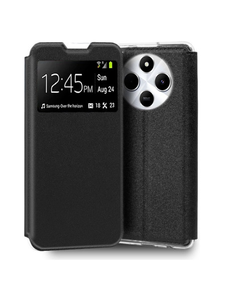 Funda libro soporte TPU Xiaomi Redmi 14C / Poco C75 negra