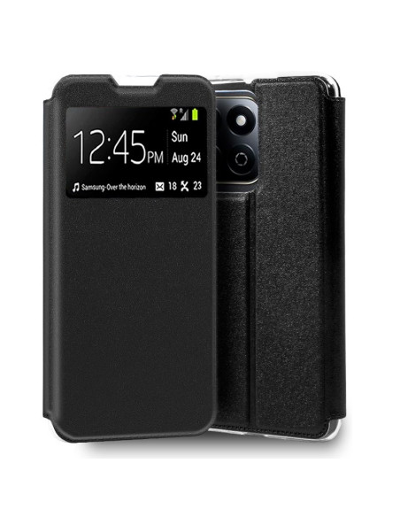 Funda libro soporte TPU Honor 200 Smart 5G negra