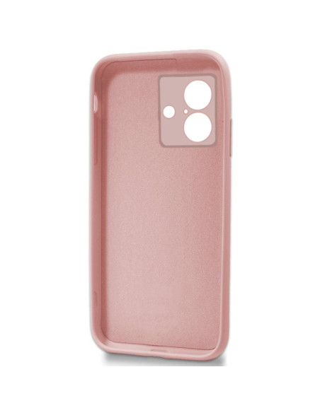Carcasa TPU cama tela iPhone 16 rosa