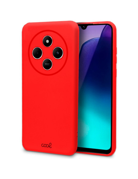 Carcasa TPU cama tela Xiaomi Redmi 14C / Poco C75 roja