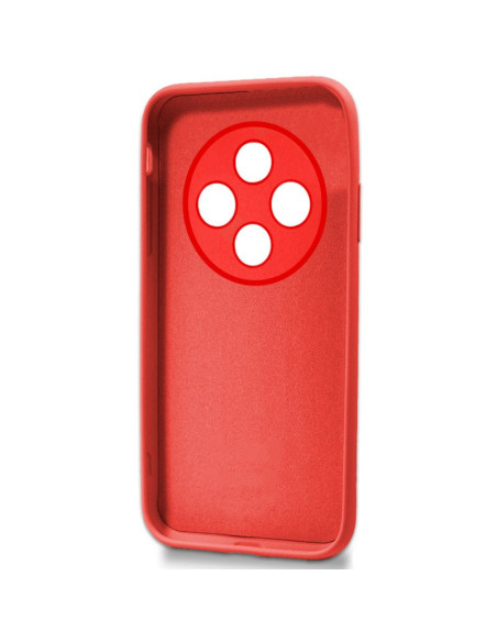Carcasa TPU cama tela Xiaomi Redmi 14C / Poco C75 roja