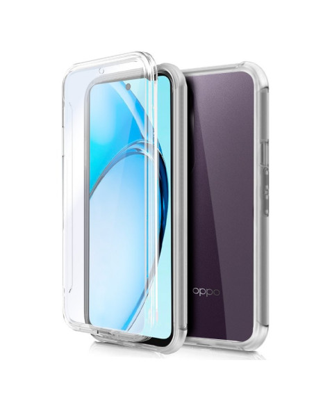 Funda gel TPU 3D Oppo A60 transparente (Frontal + trasera)