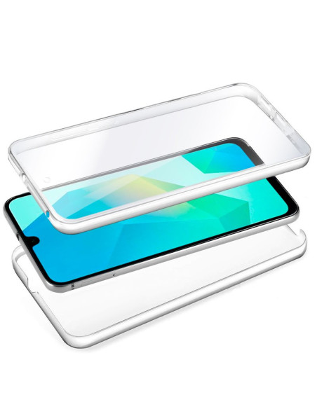 Funda gel TPU 3D Samsung A165 Galaxy A16 / A16 5G transparente (Frontal + trasera)
