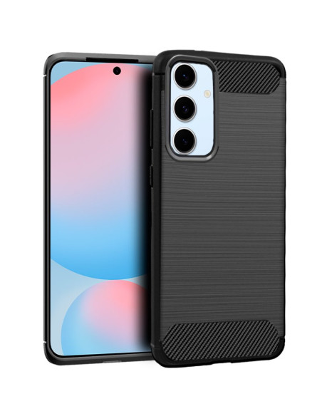 Carcasa TPU antihuellas Samsung S721 Galaxy S24 FE carbón negra