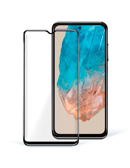 Protector pantalla vidrio templado Samsung M356 Galaxy M35 5G negro (Pegado total 3D)
