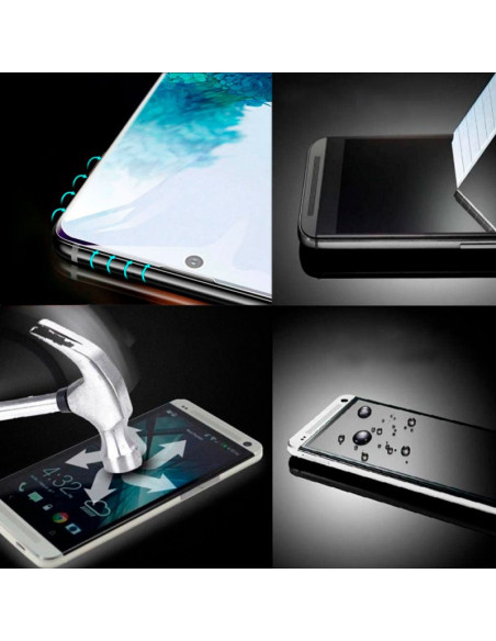 Protector pantalla vidrio templado ZTE Blade A75 negro (Pegado total 3D)