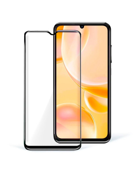 Protector pantalla vidrio templado ZTE Blade A55 / A35 negro (Pegado total 3D)