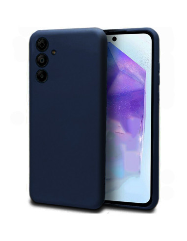 Carcasa TPU cama tela Samsung A556 Galaxy A55 5G azul marino